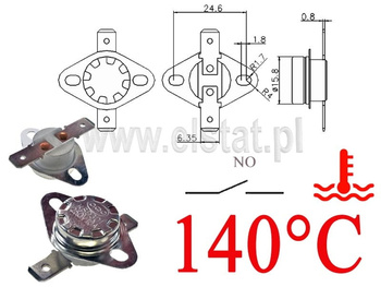 Termostat bimetaliczny 140'